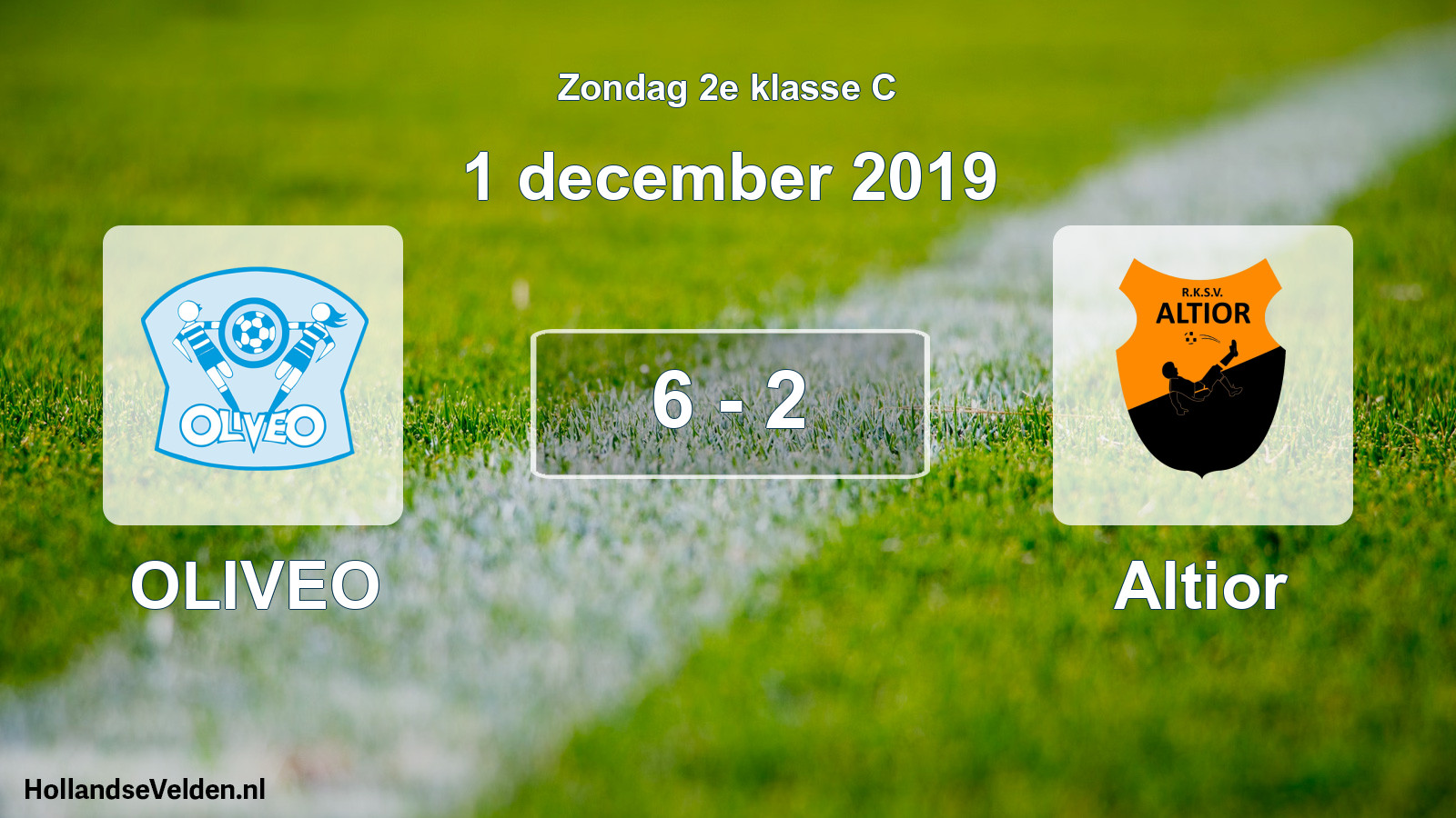 Total number of matches played: OLIVEO - Altior 6 - 2 (1 December 2019)