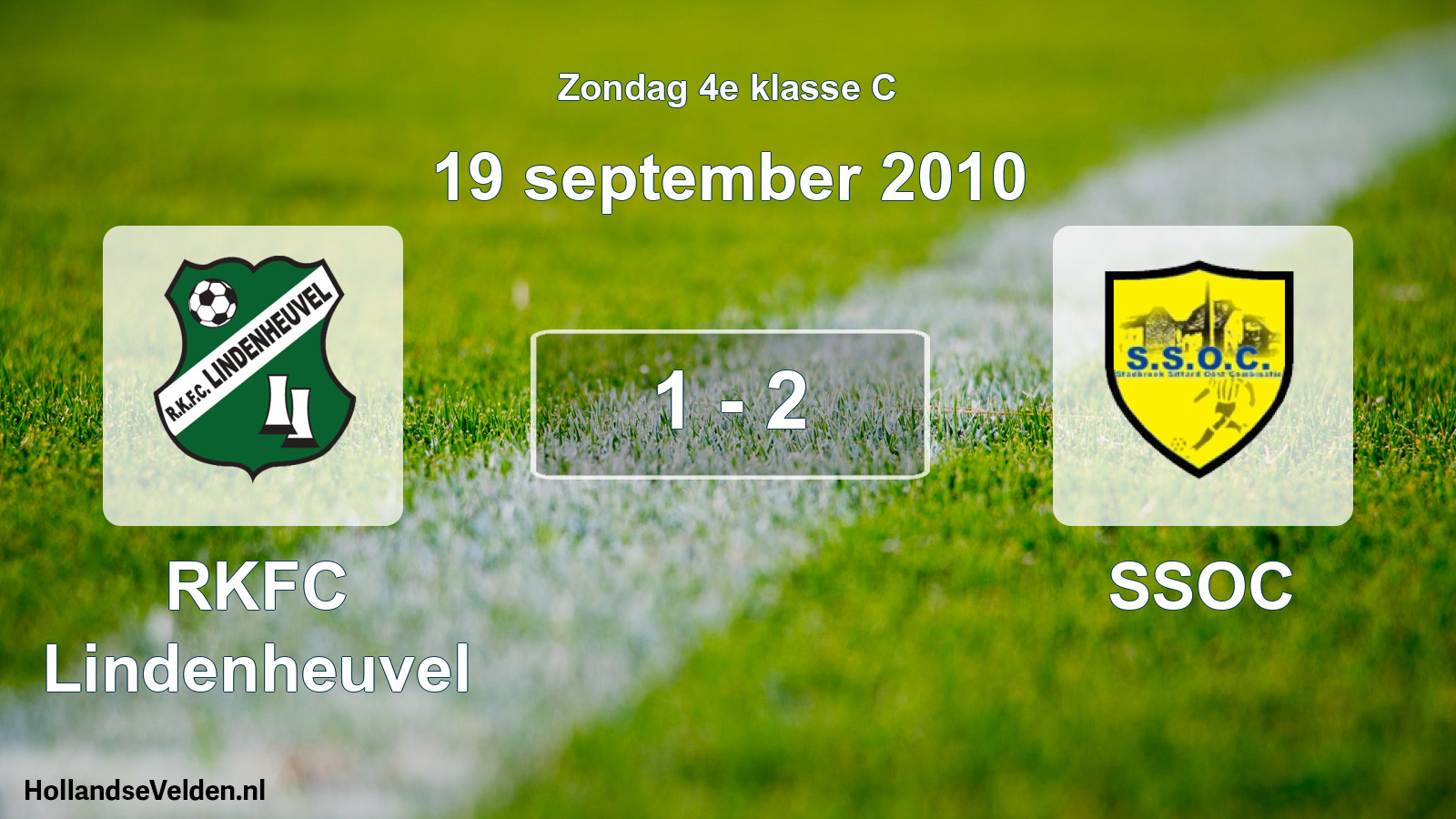 Total number of matches played: RKFC Lindenheuvel - SSOC 1 - 2 (19 September 2010)
