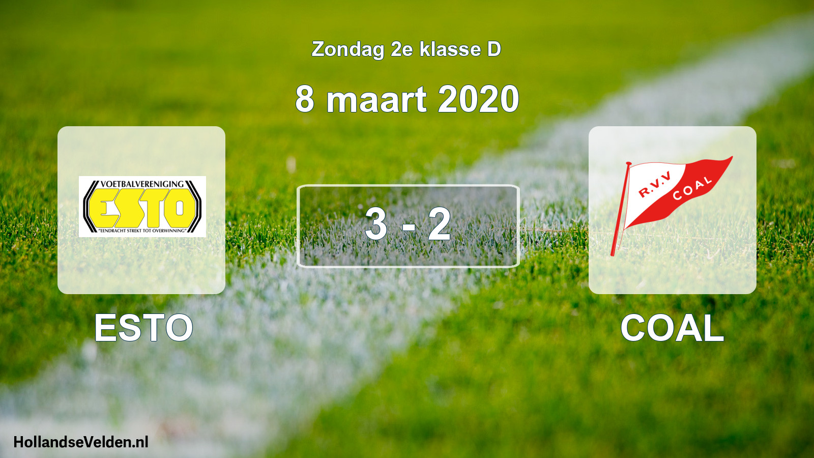 Total number of matches played: ESTO - COAL 3 - 2 (8 March 2020)