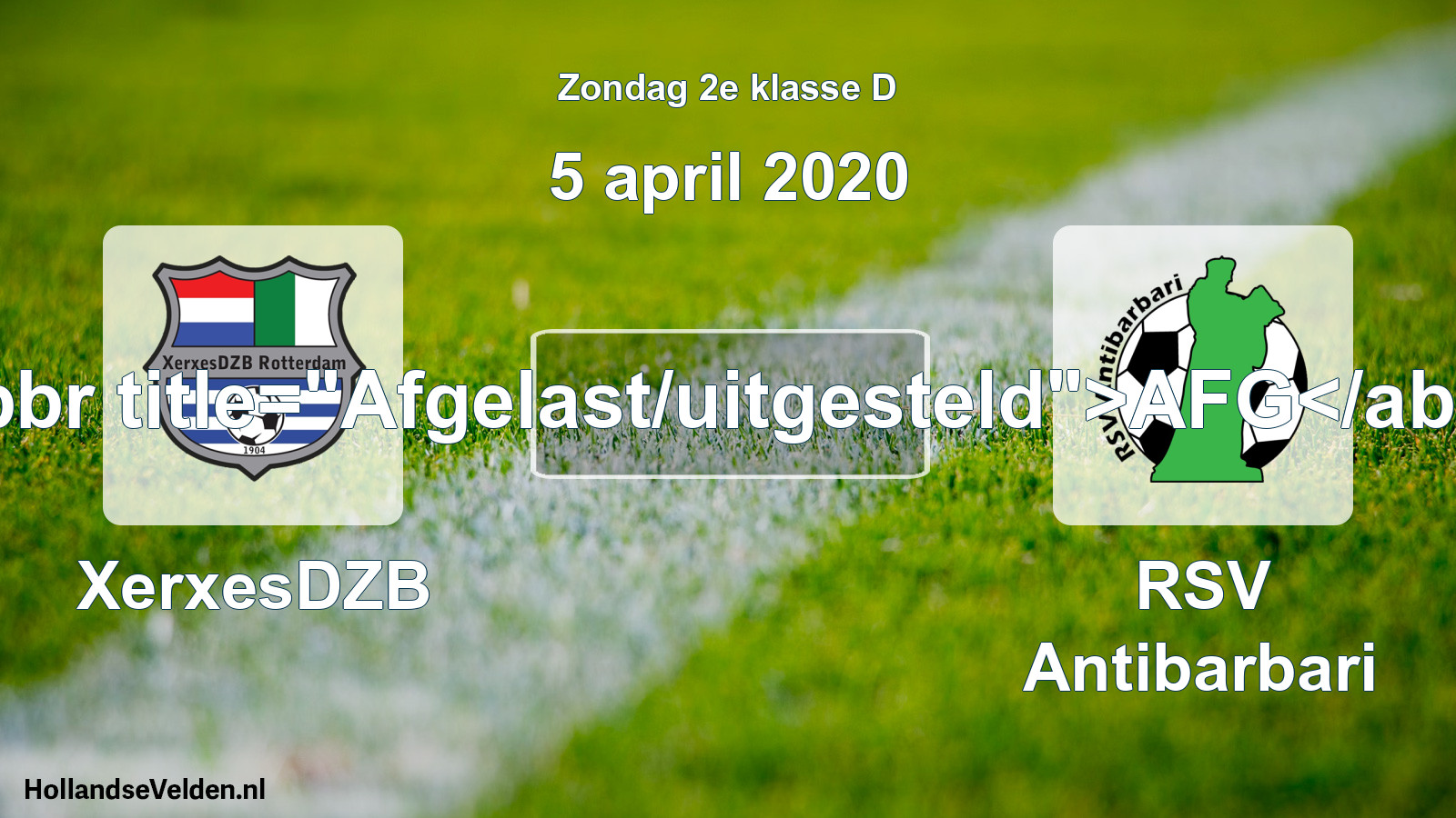 Scheduled Match: XerxesDZB - RSV Antibarbari (5 April 2020)