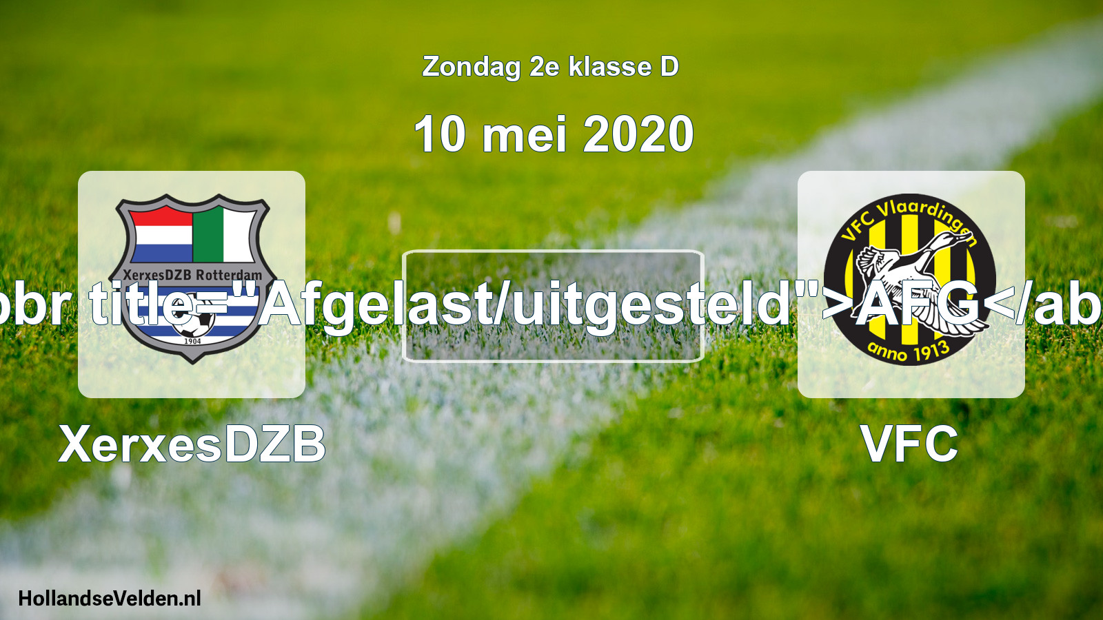 Scheduled Match: XerxesDZB - VFC (10 May 2020)