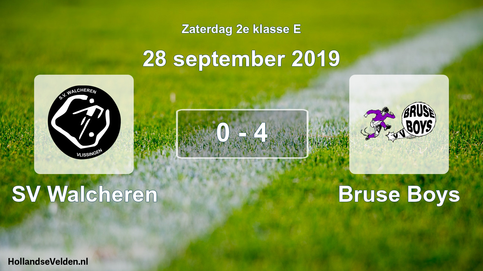 Total number of matches played: SV Walcheren - Bruse Boys 0 - 4 (28 September 2019)