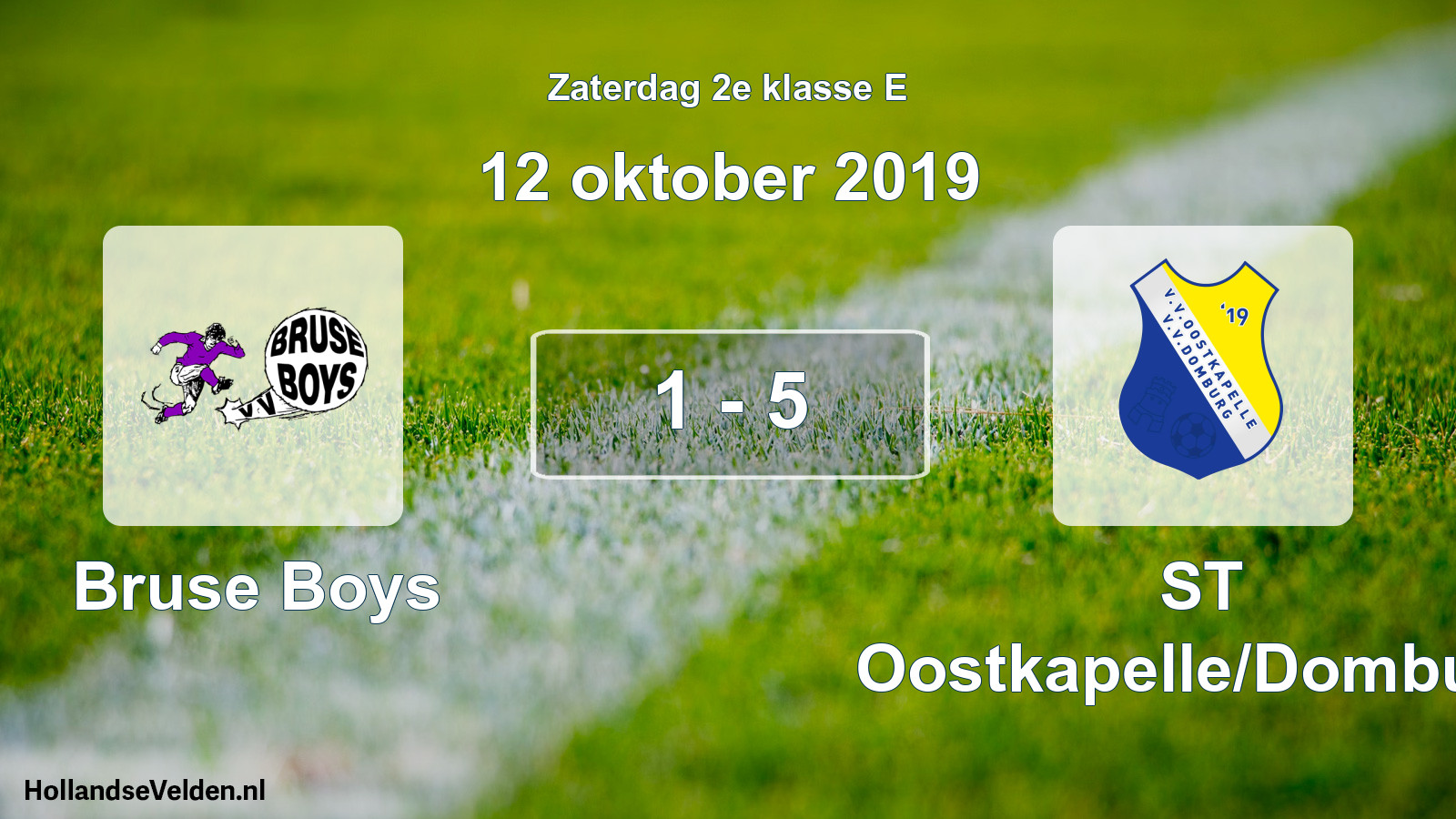 Total number of matches played: Bruse Boys - ST Oostkapelle/Domburg 1 - 5 (12 October 2019)