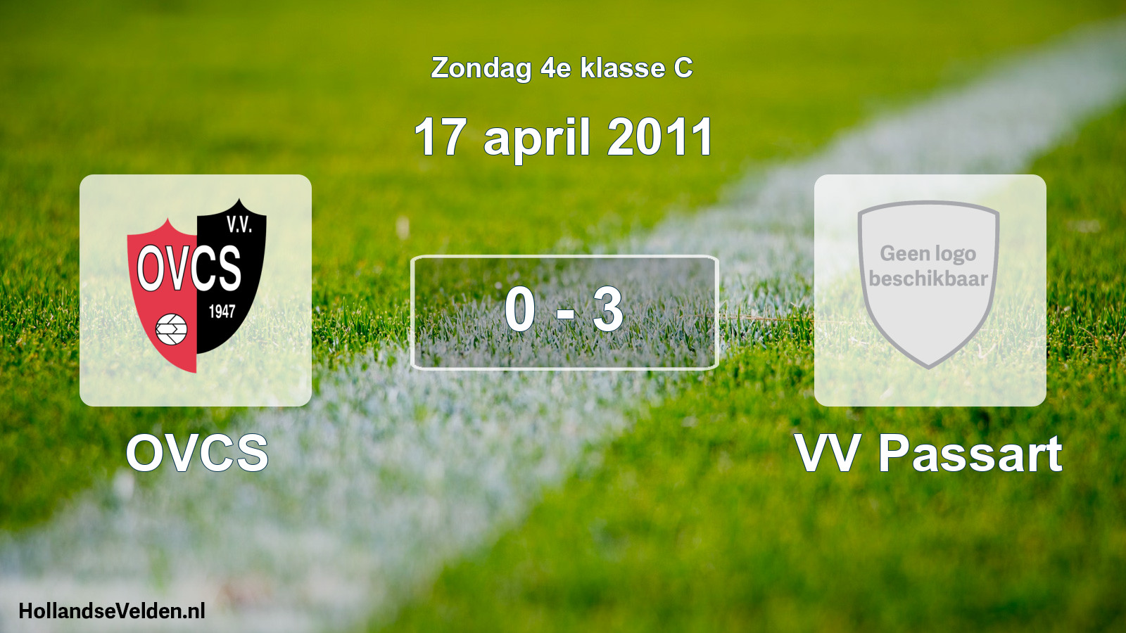 Total number of matches played: OVCS - VV Passart 0 - 3 (17 April 2011)