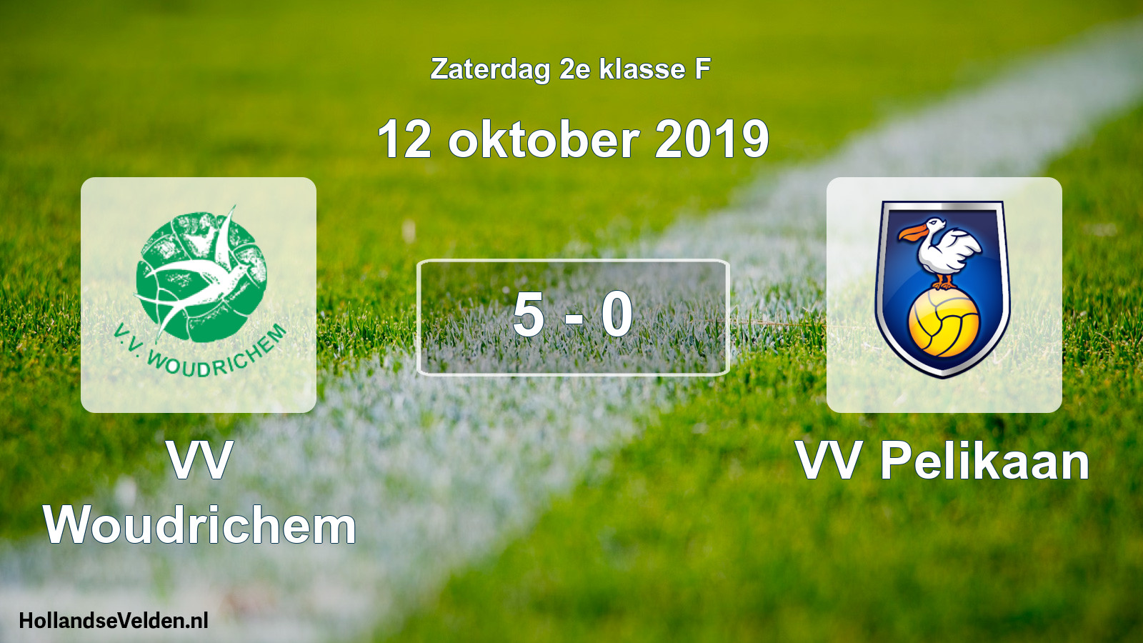 Total number of matches played: VV Woudrichem - VV Pelikaan 5 - 0 (12 October 2019)