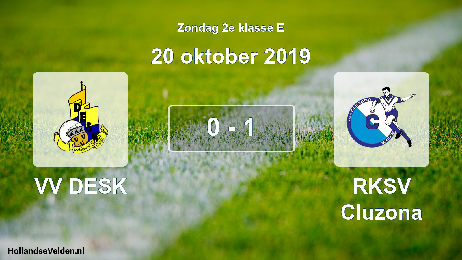 Total number of matches played: VV DESK - RKSV Cluzona 0 - 1 (20 October 2019)