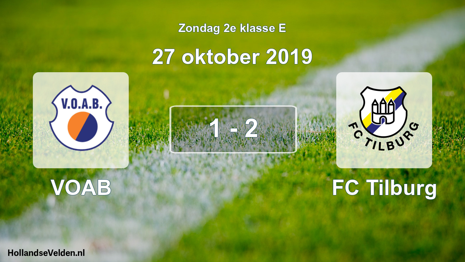 Total number of matches played: VOAB - FC Tilburg 1 - 2 (27 October 2019)
