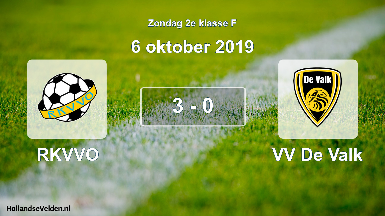 Total number of matches played: RKVVO - VV De Valk 3 - 0 (6 October 2019)