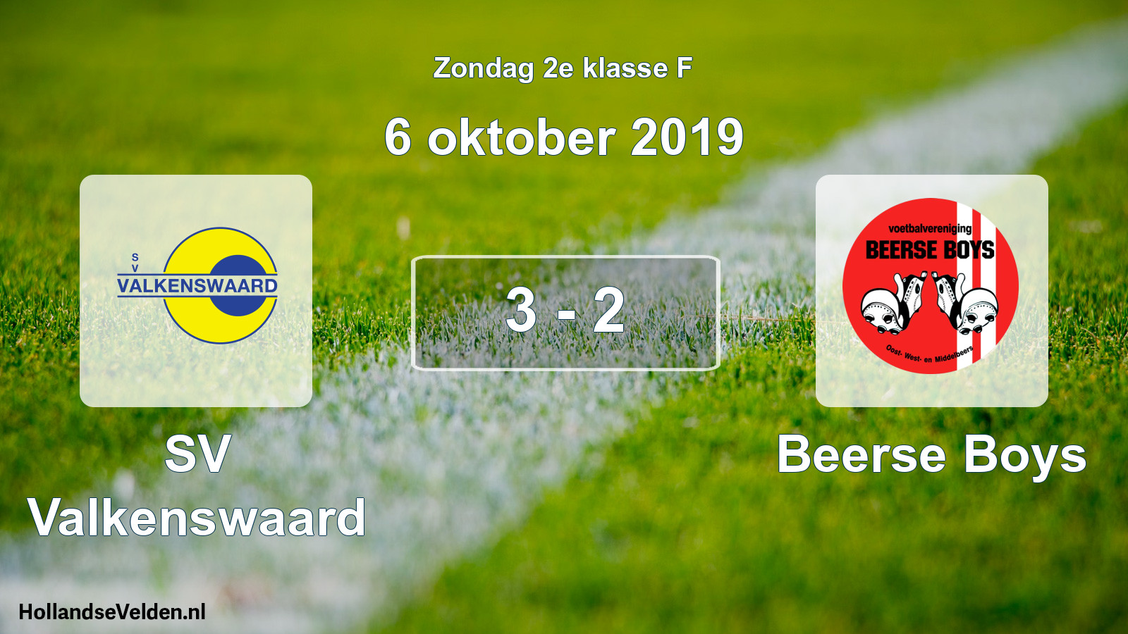 Total number of matches played: SV Valkenswaard - Beerse Boys 3 - 2 (6 October 2019)