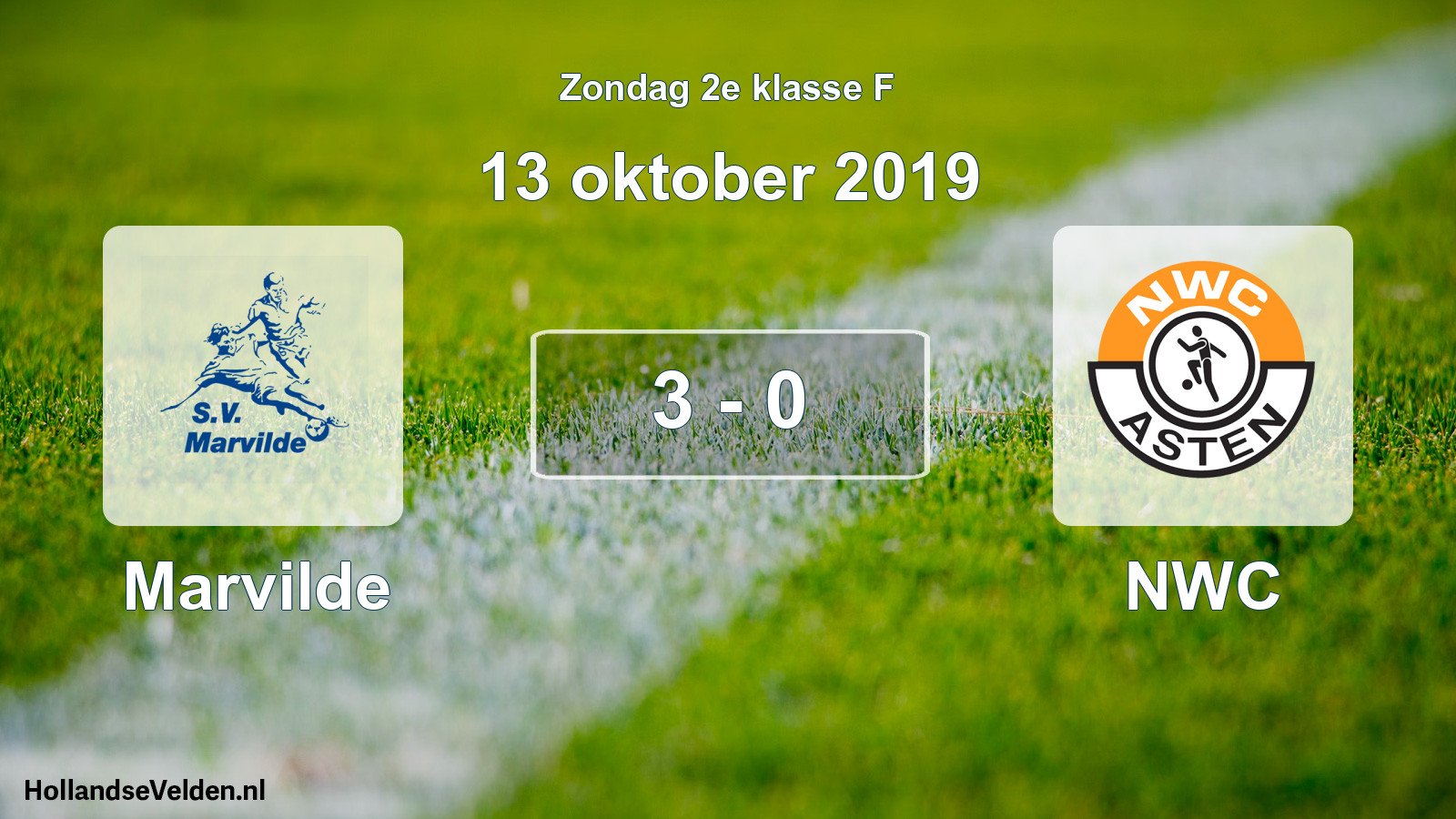 Total number of matches played: Marvilde - NWC 3 - 0 (13 October 2019)