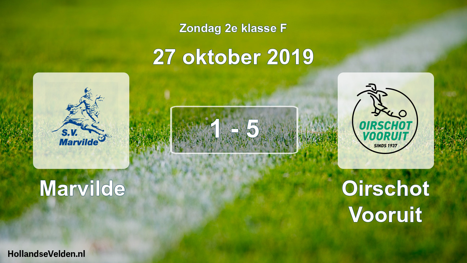 Total number of matches played: Marvilde - Oirschot Vooruit 1 - 5 (27 October 2019)