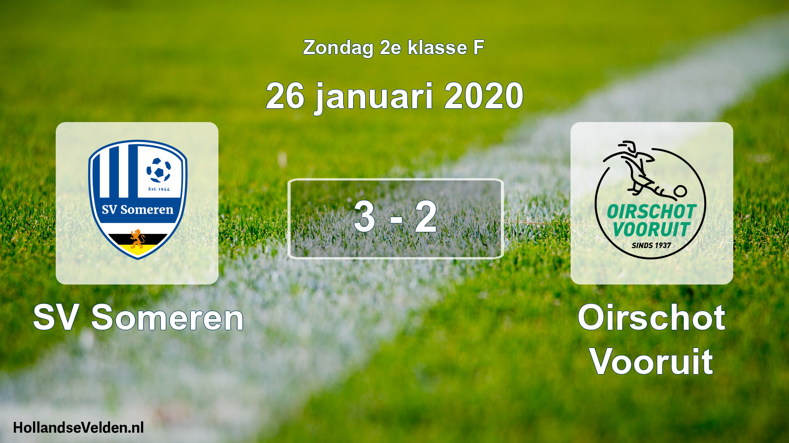 Total number of matches played: SV Someren - Oirschot Vooruit 3 - 2 (26 January 2020)