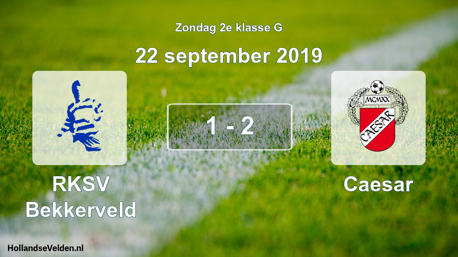 Total number of matches played: RKSV Bekkerveld - Caesar 1 - 2 (22 September 2019)