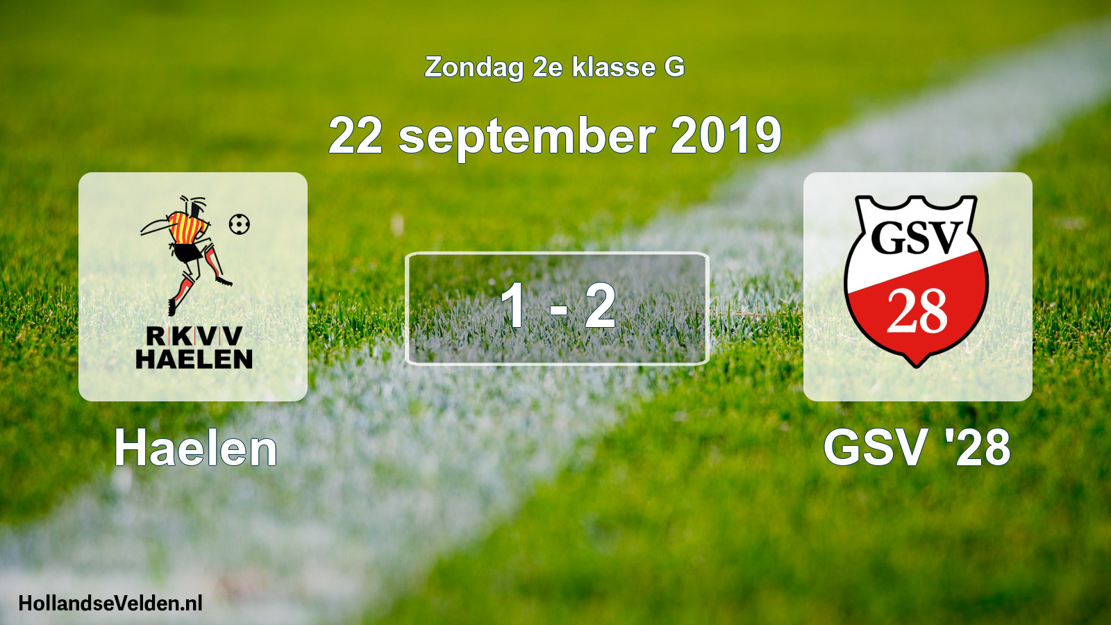 Total number of matches played: Haelen - GSV '28 1 - 2 (22 September 2019)