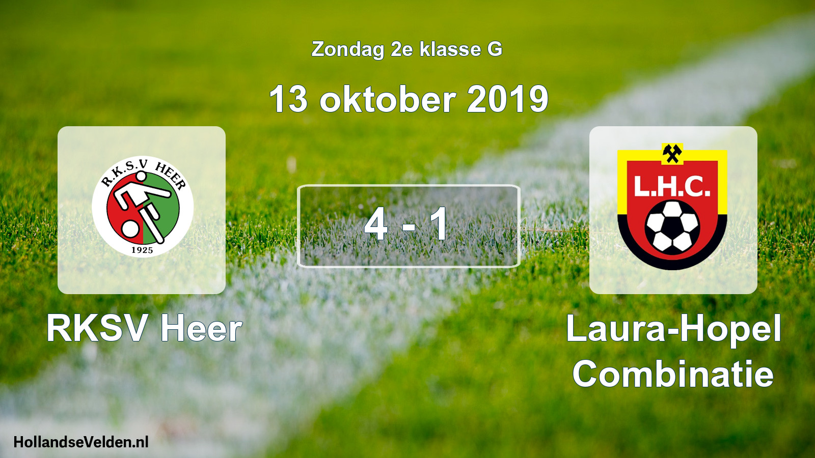 Total number of matches played: RKSV Heer - Laura-Hopel Combinatie 4 - 1 (13 October 2019)