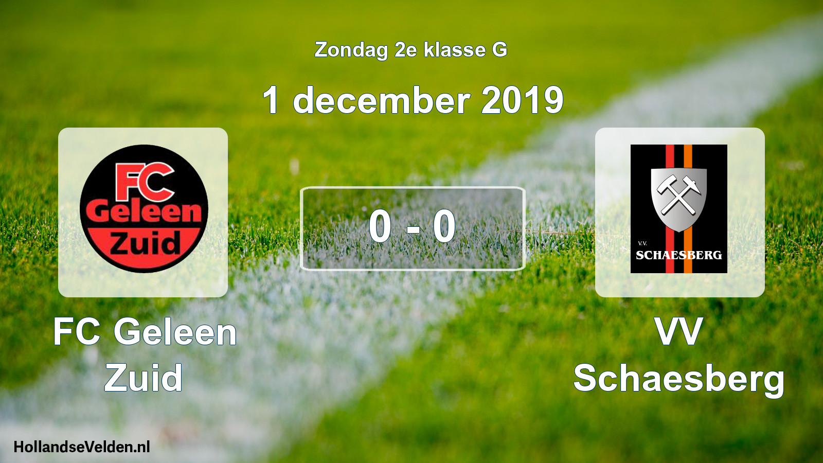 Total number of matches played: FC Geleen Zuid - VV Schaesberg 0 - 0 (1 December 2019)