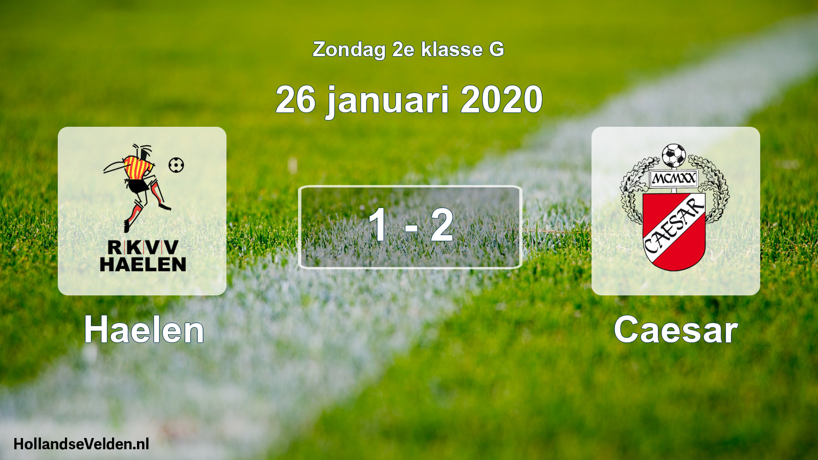 Total number of matches played: Haelen - Caesar 1 - 2 (26 January 2020)