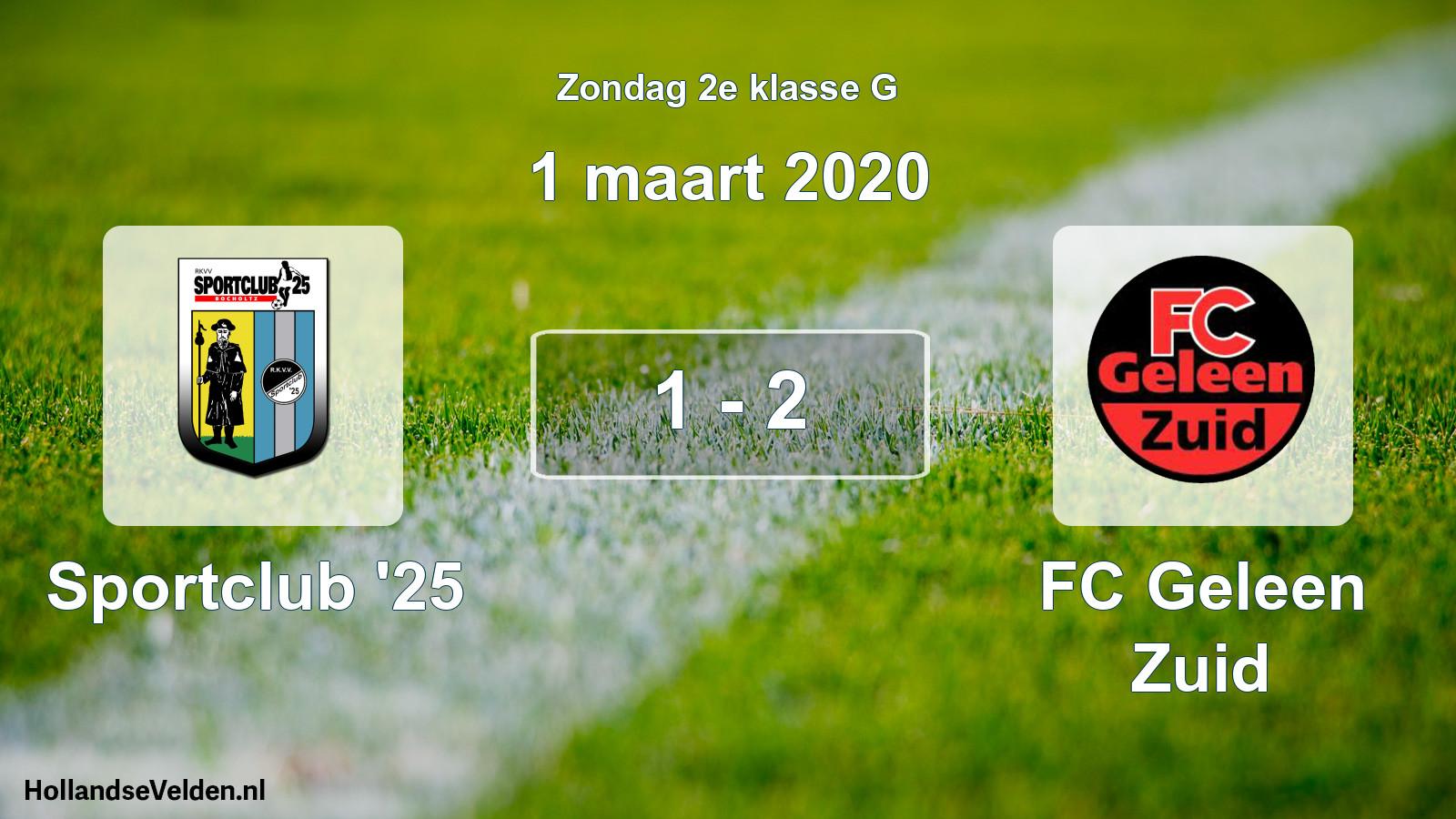 Total number of matches played: Sportclub '25 - FC Geleen Zuid 1 - 2 (1 March 2020)