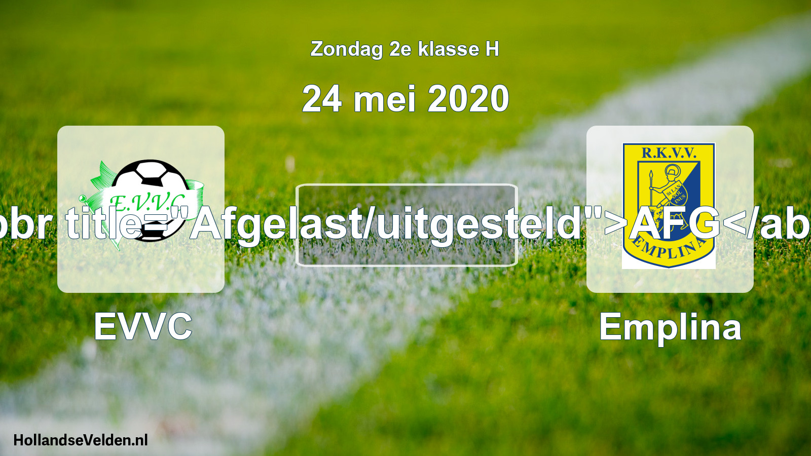 Scheduled Match: EVVC - Emplina (24 May 2020)