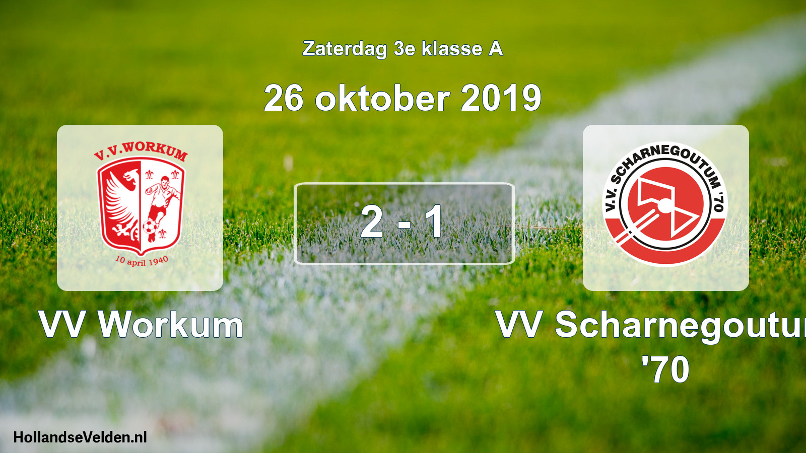 Total number of matches played: VV Workum - VV Scharnegoutum '70 2 - 1 (26 October 2019)