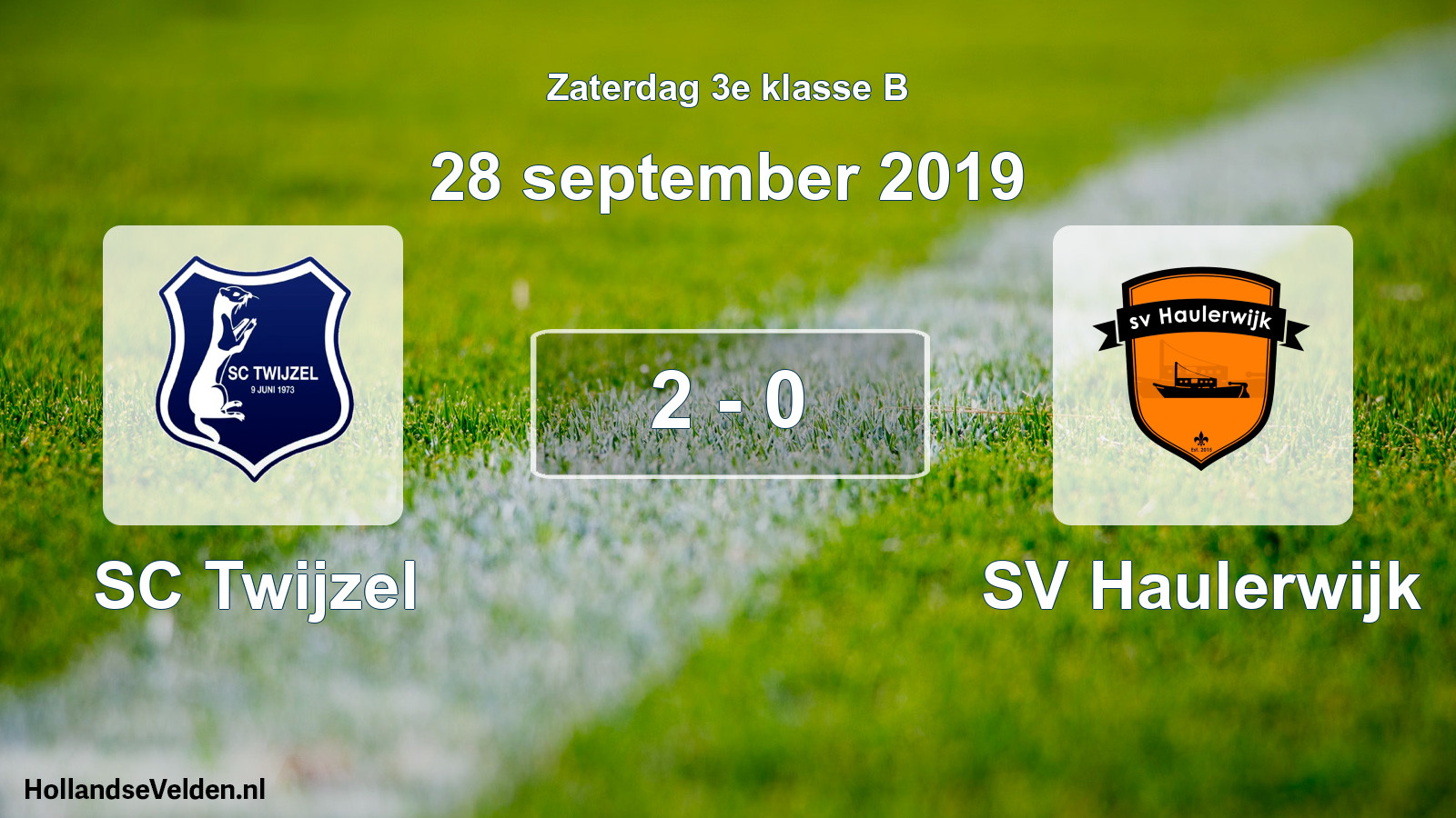Total number of matches played: SC Twijzel - SV Haulerwijk 2 - 0 (28 September 2019)