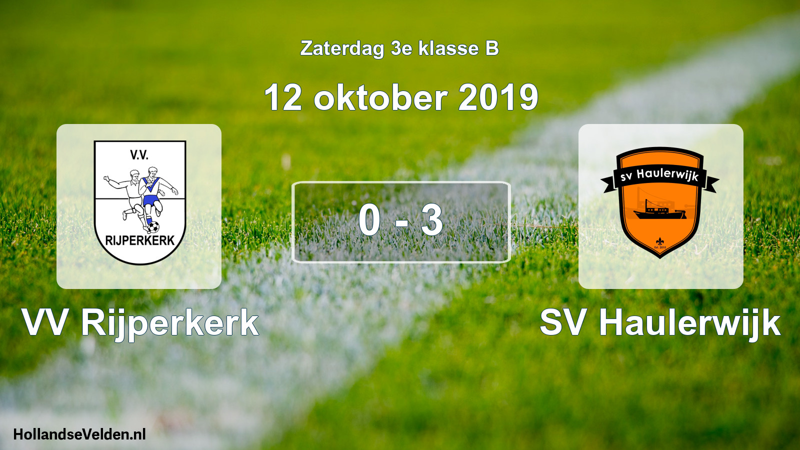 Total number of matches played: VV Rijperkerk - SV Haulerwijk 0 - 3 (12 October 2019)