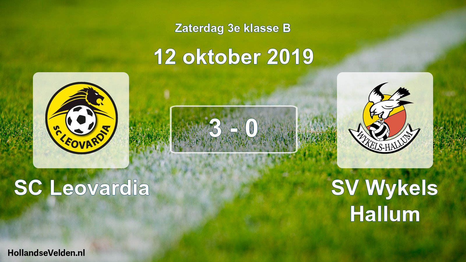 Total number of matches played: SC Leovardia - SV Wykels Hallum 3 - 0 (12 October 2019)