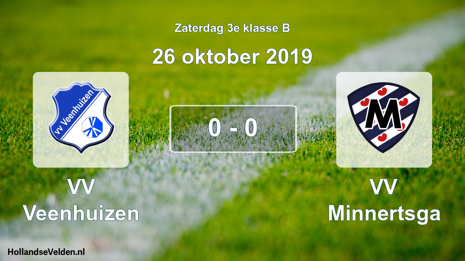 Total number of matches played: VV Veenhuizen - VV Minnertsga 0 - 0 (26 October 2019)