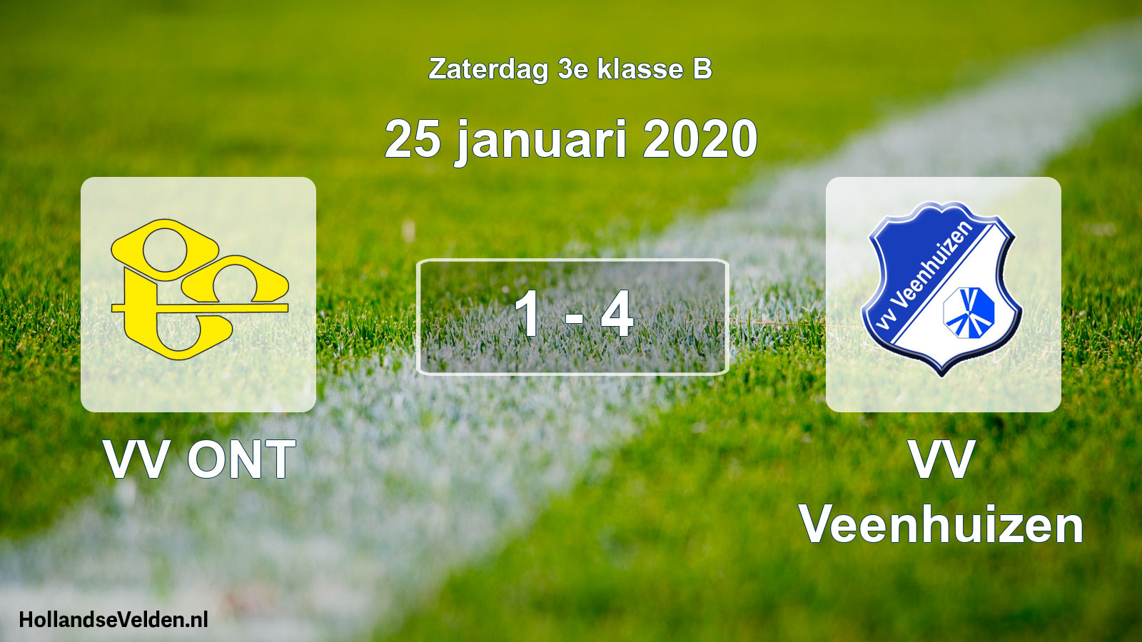 Total number of matches played: VV ONT - VV Veenhuizen 1 - 4 (25 January 2020)