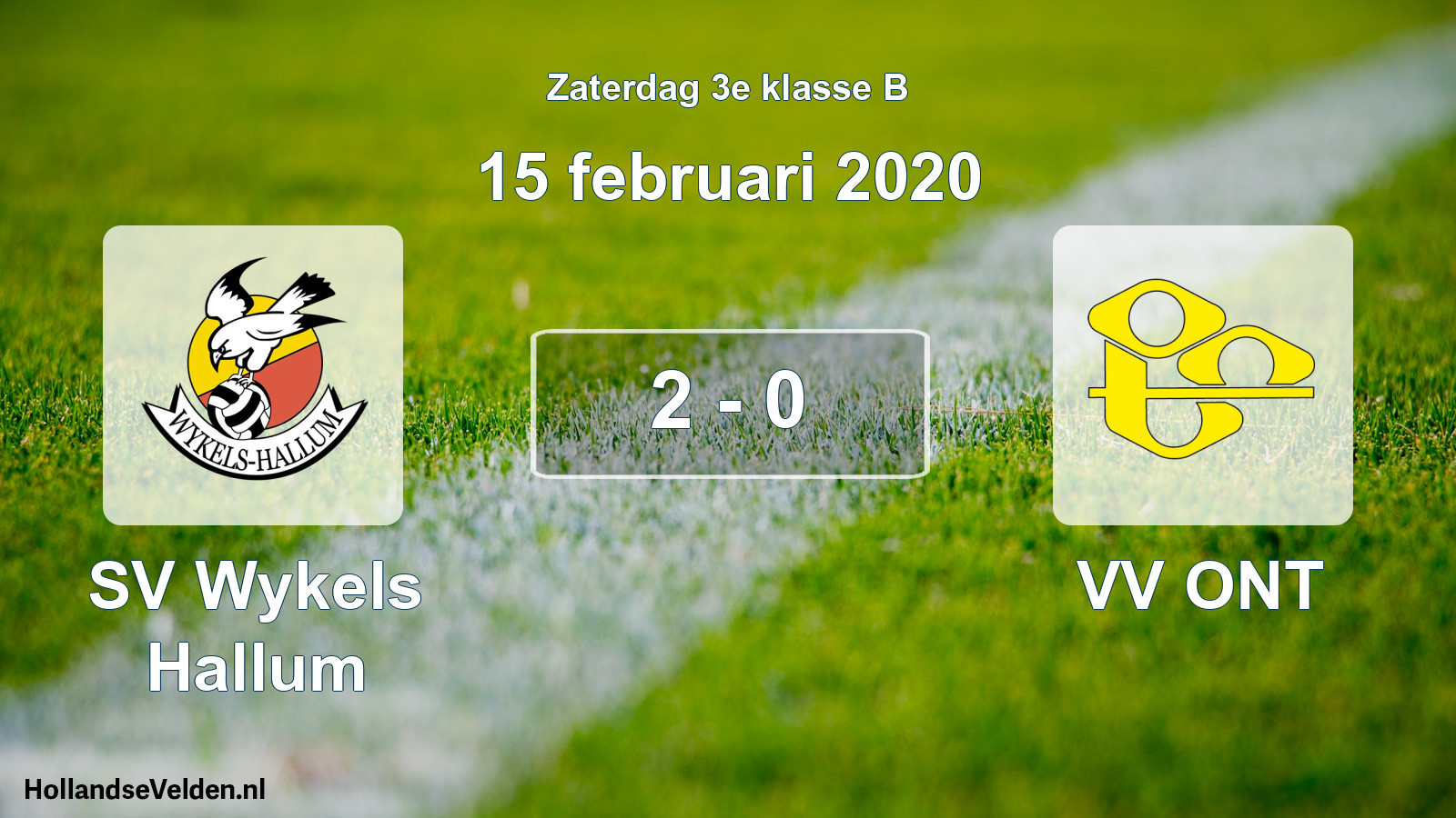 Total number of matches played: SV Wykels Hallum - VV ONT 2 - 0 (15 February 2020)
