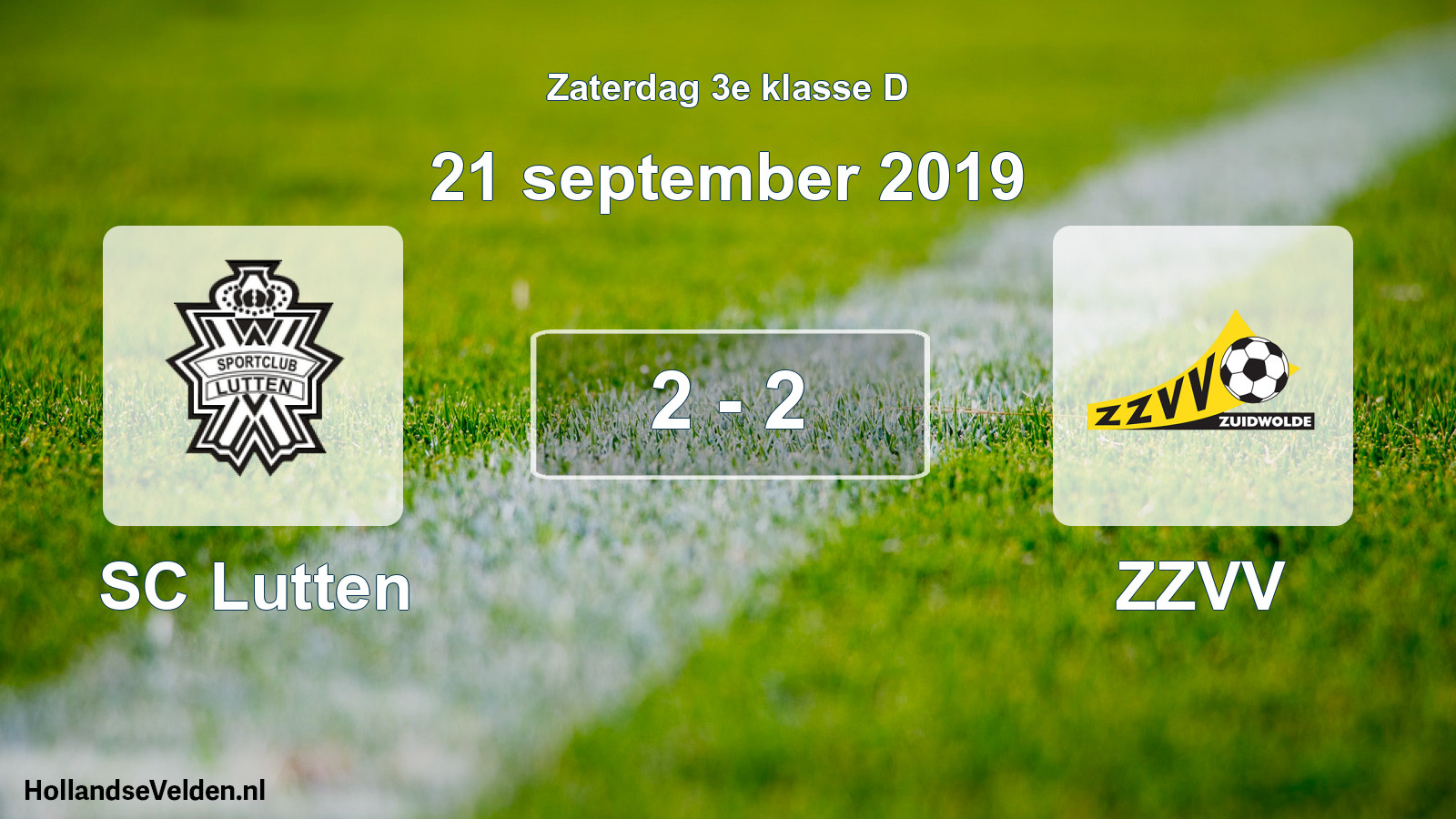 Total number of matches played: SC Lutten - ZZVV 2 - 2 (21 September 2019)