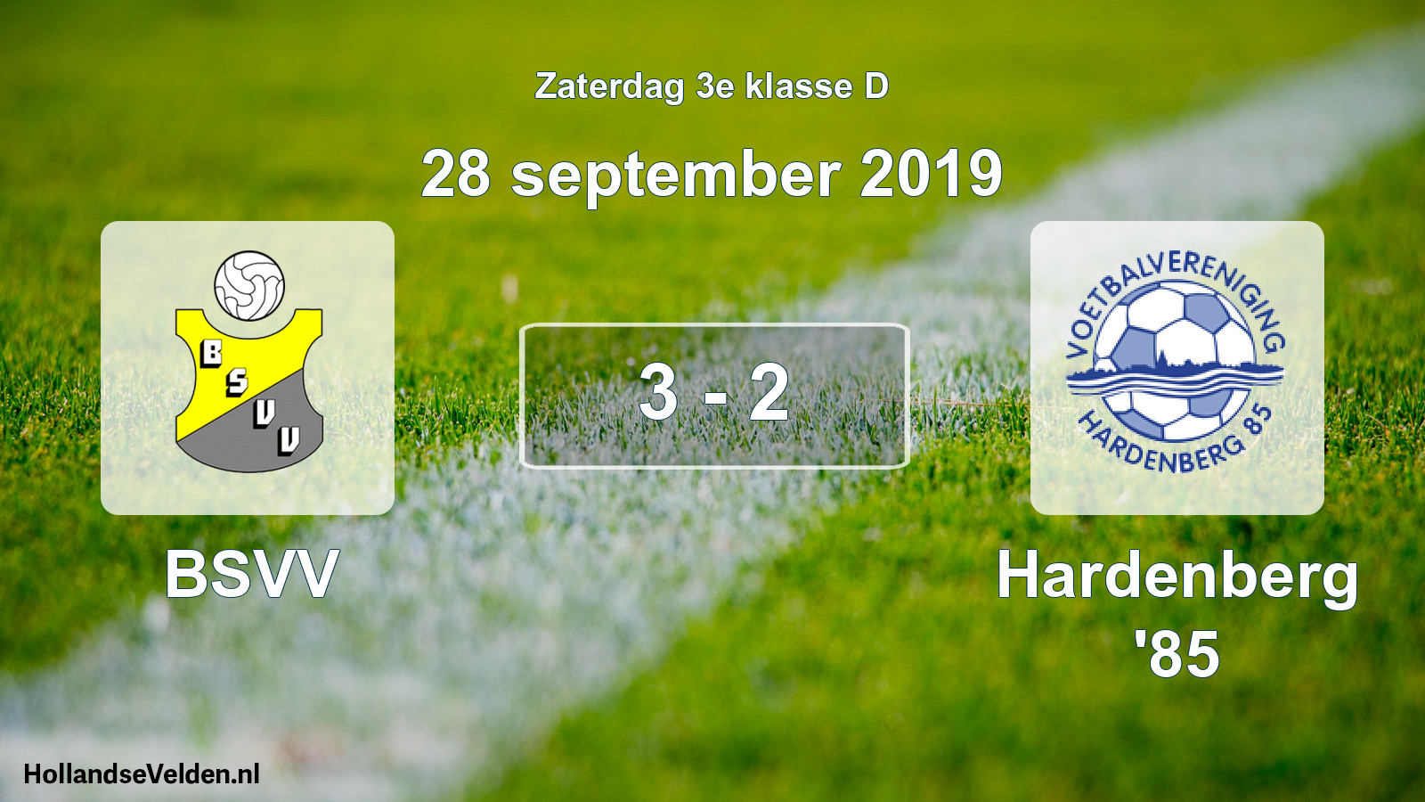 Total number of matches played: BSVV - Hardenberg '85 3 - 2 (28 September 2019)