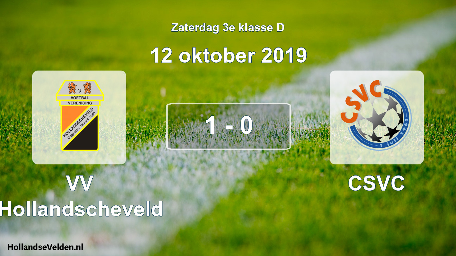 Total number of matches played: VV Hollandscheveld - CSVC 1 - 0 (12 October 2019)