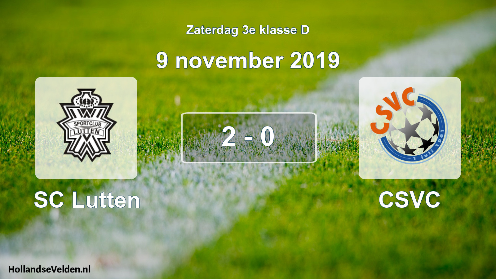 Total number of matches played: SC Lutten - CSVC 2 - 0 (9 November 2019)