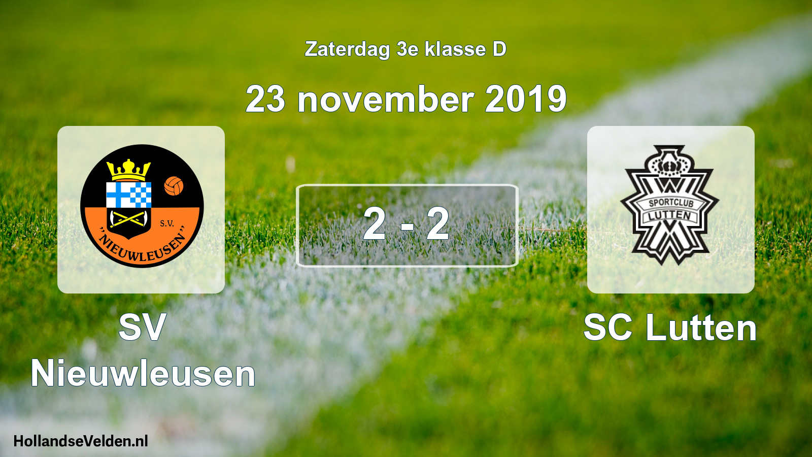 Total number of matches played: SV Nieuwleusen - SC Lutten 2 - 2 (23 November 2019)