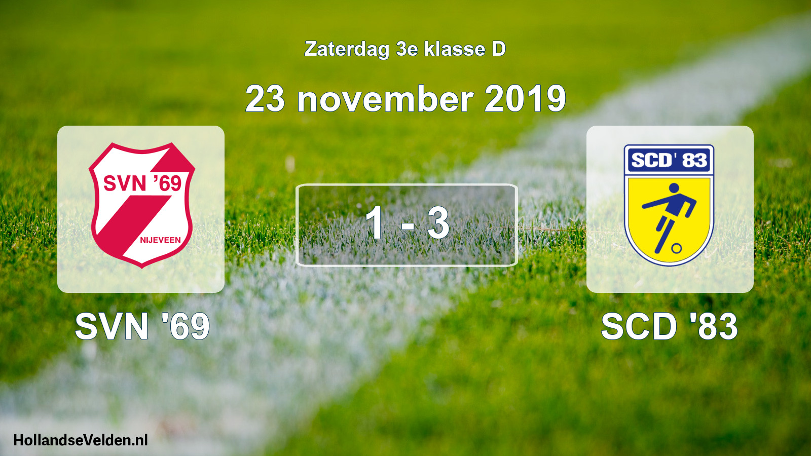 Total number of matches played: SVN '69 - SCD '83 1 - 3 (23 November 2019)