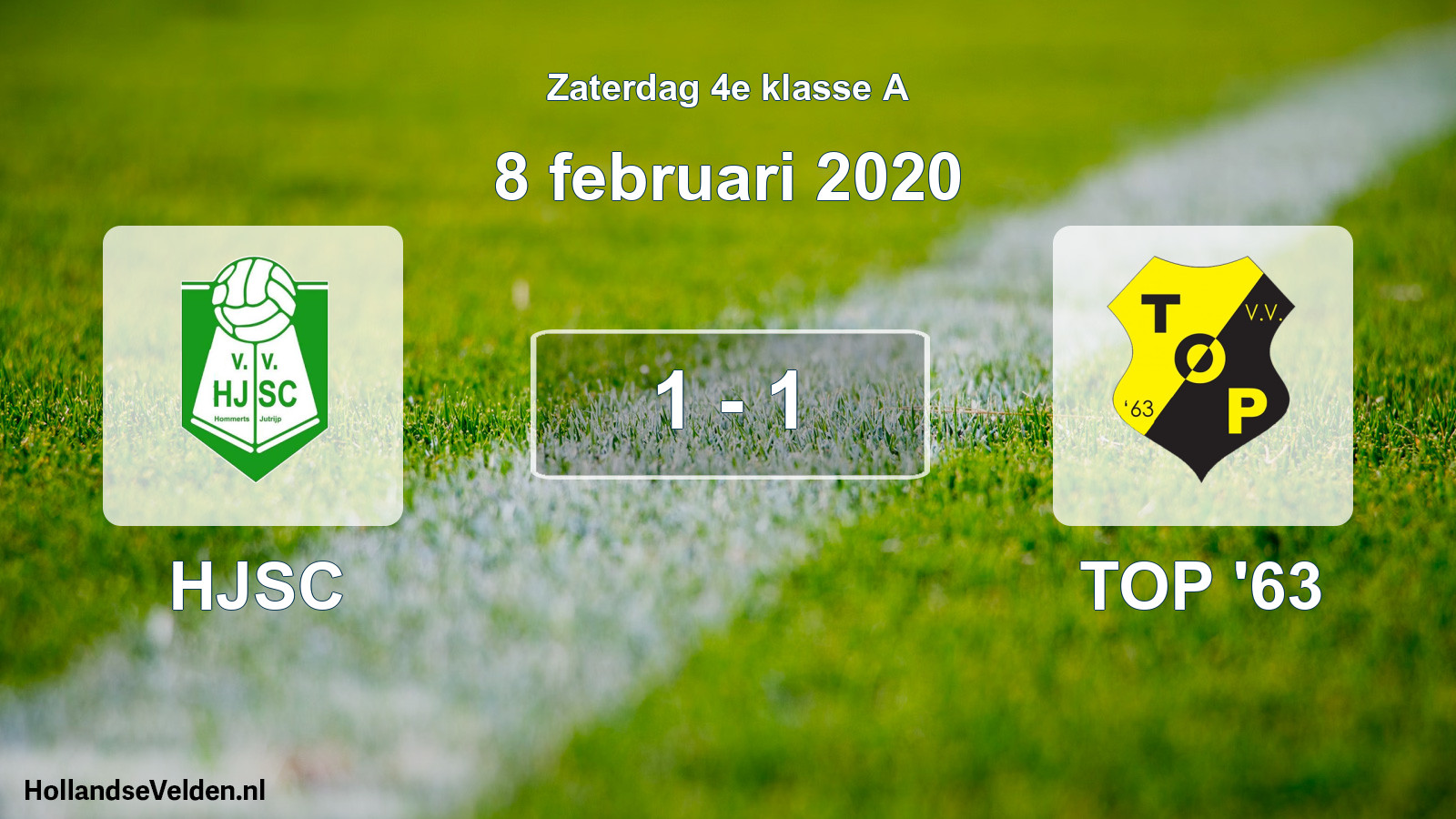 Total number of matches played: HJSC - TOP '63 1 - 1 (8 February 2020)