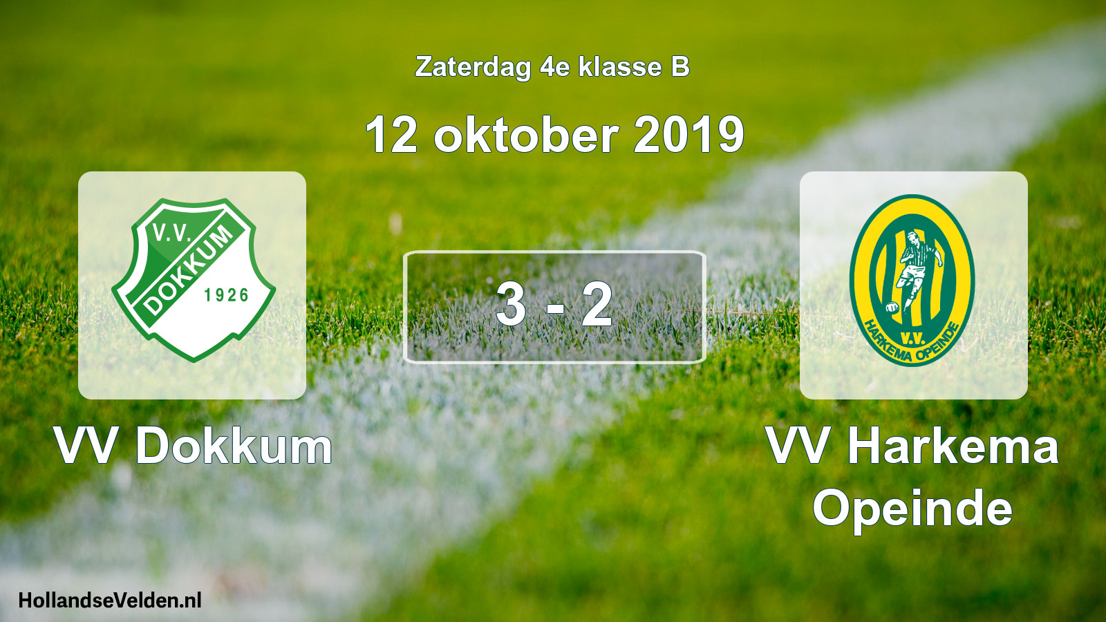 Total number of matches played: VV Dokkum - VV Harkema Opeinde 3 - 2 (12 October 2019)