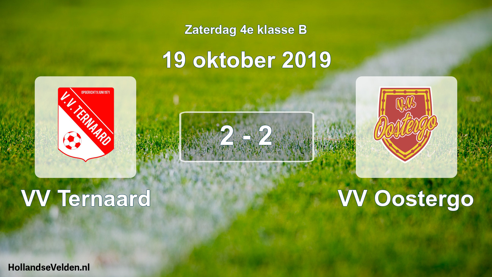 Total number of matches played: VV Ternaard - VV Oostergo 2 - 2 (19 October 2019)