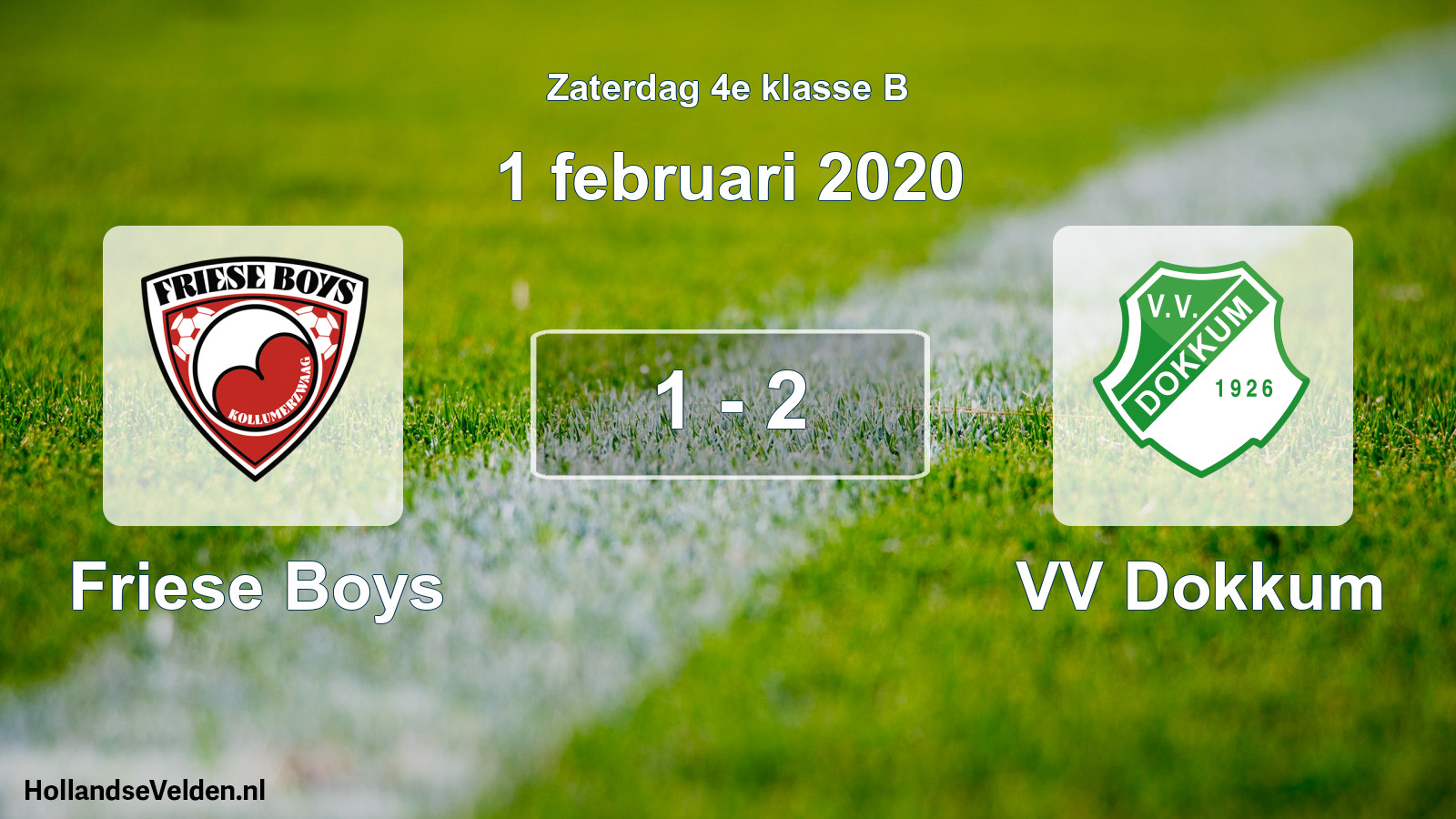 Total number of matches played: Friese Boys - VV Dokkum 1 - 2 (1 February 2020)
