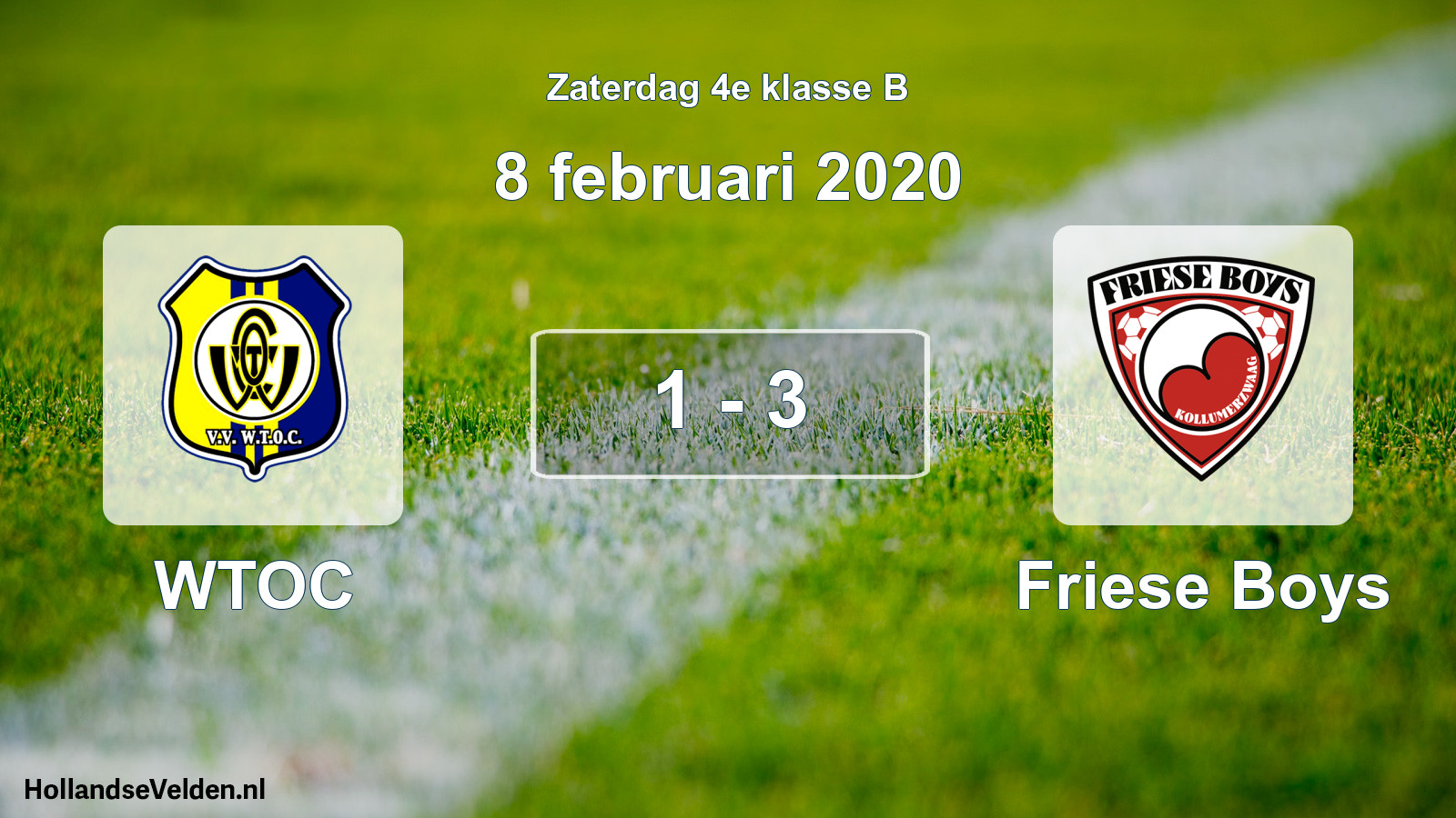 Total number of matches played: WTOC - Friese Boys 1 - 3 (8 February 2020)