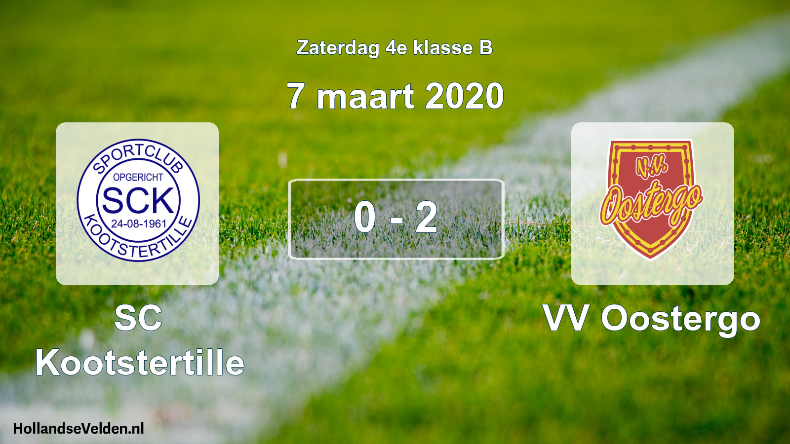 Total number of matches played: SC Kootstertille - VV Oostergo 0 - 2 (7 March 2020)