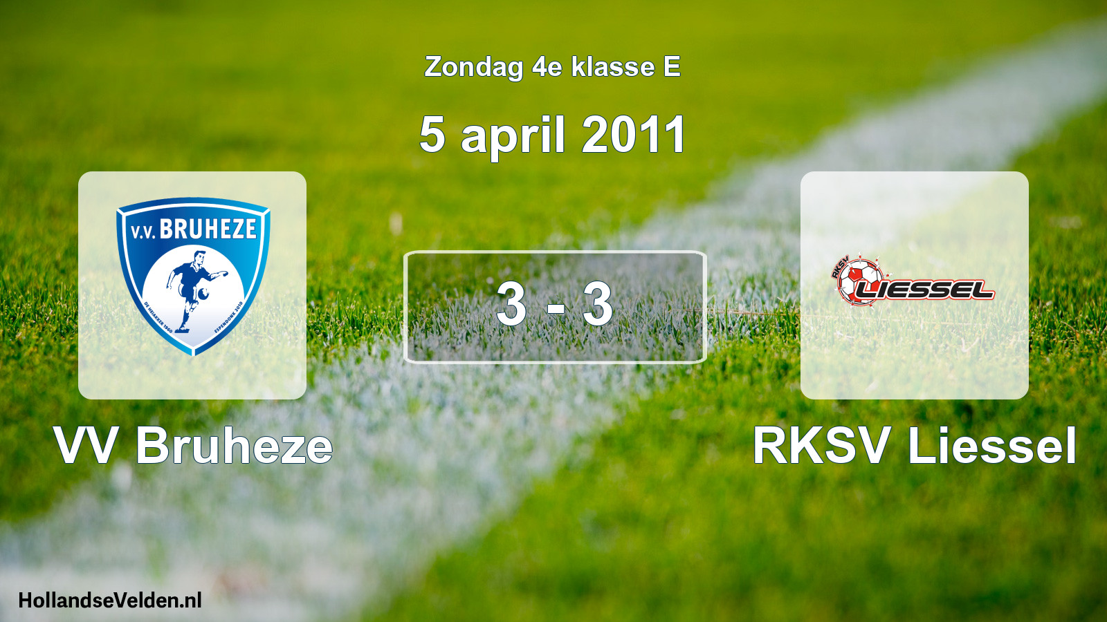 Total number of matches played: VV Bruheze - RKSV Liessel 3 - 3 (5 April 2011)