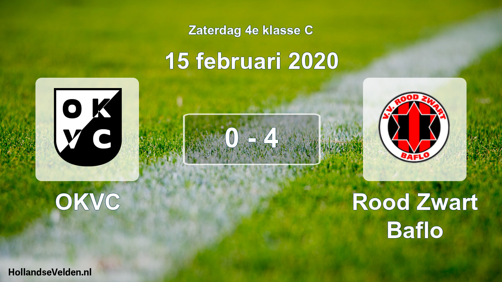 Total number of matches played: OKVC - Rood Zwart Baflo 0 - 4 (15 February 2020)