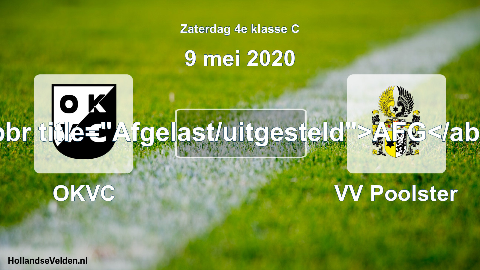 Scheduled Match: OKVC - VV Poolster (9 May 2020)