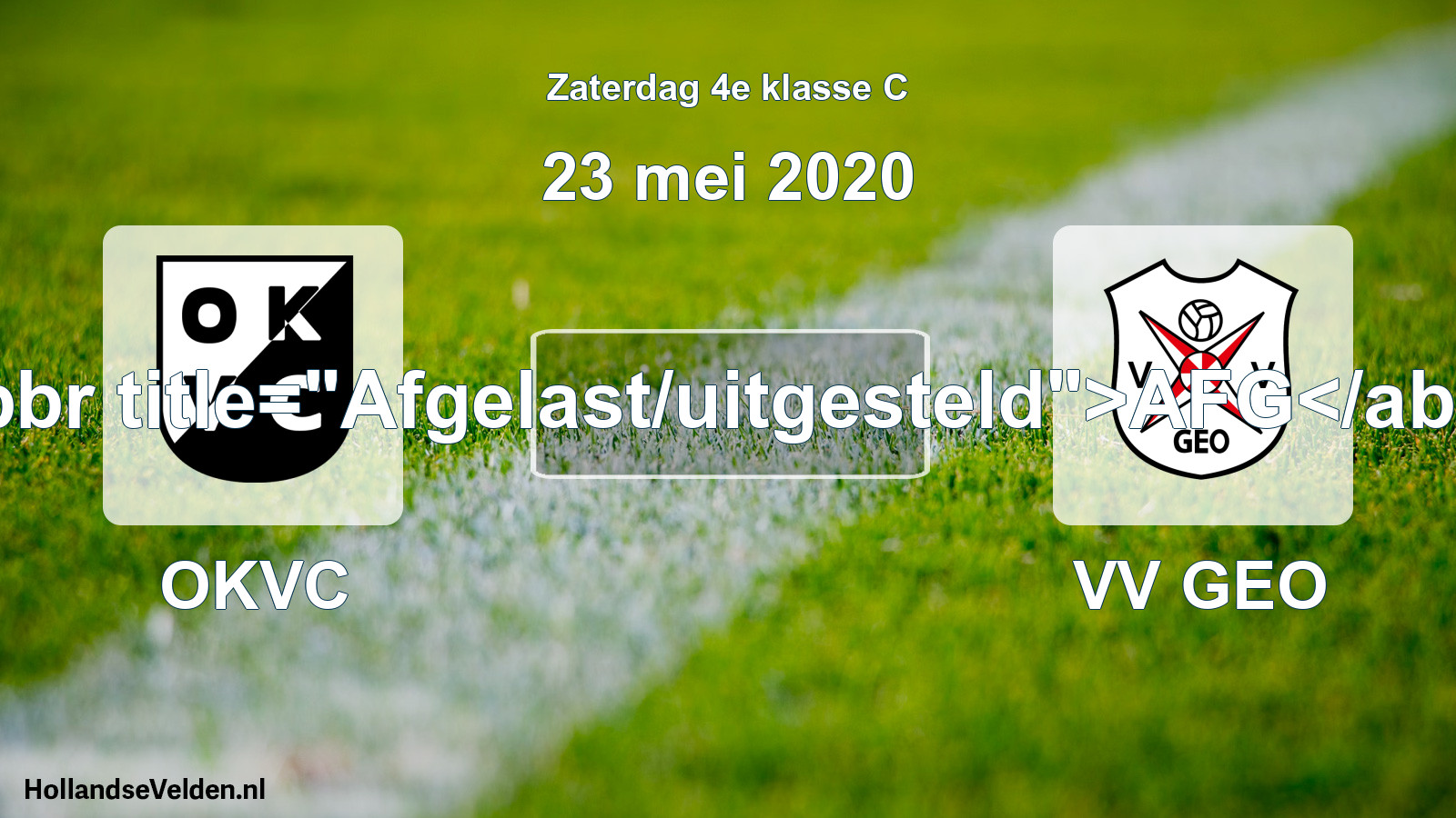 Scheduled Match: OKVC - VV GEO (23 May 2020)