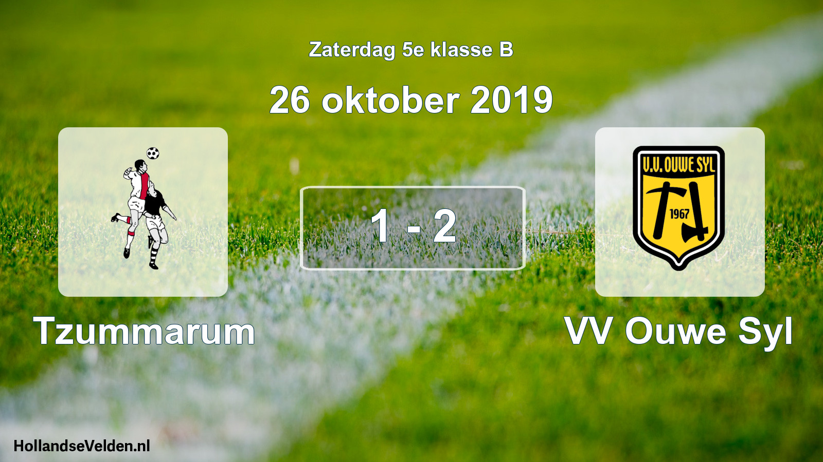 Total number of matches played: Tzummarum - VV Ouwe Syl 1 - 2 (26 October 2019)