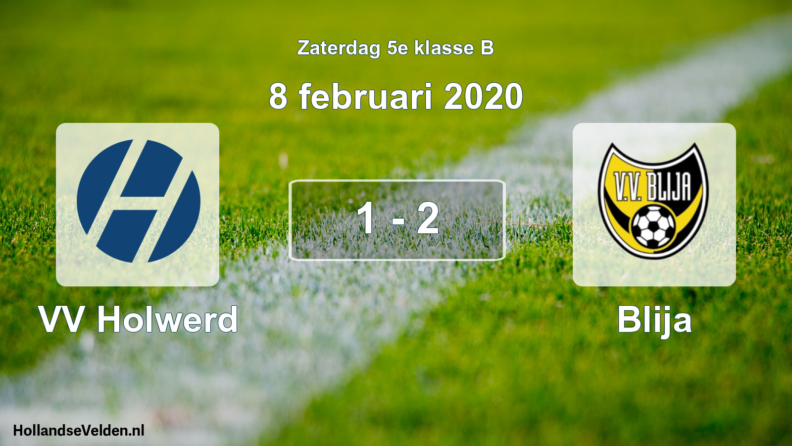 Total number of matches played: VV Holwerd - Blija 1 - 2 (8 February 2020)