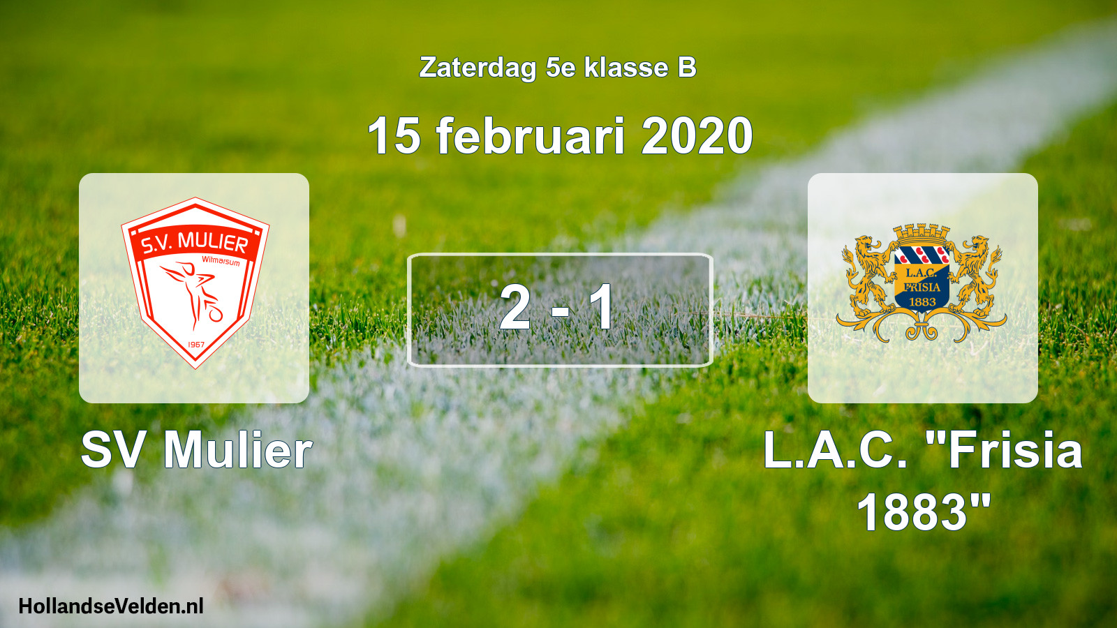 Total number of matches played: SV Mulier - L.A.C. 