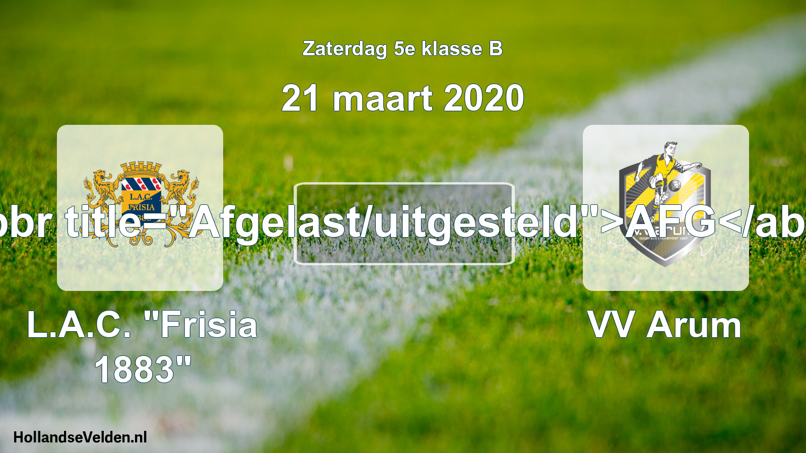 Scheduled Match: L.A.C. 